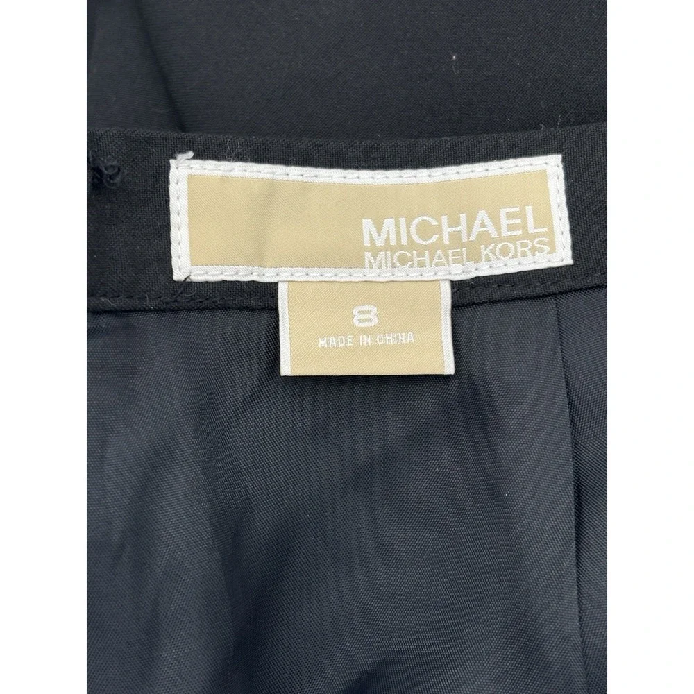 Michael Kors Black Pencil Skirt Women Size 8 Career Office Stretch Knee Length